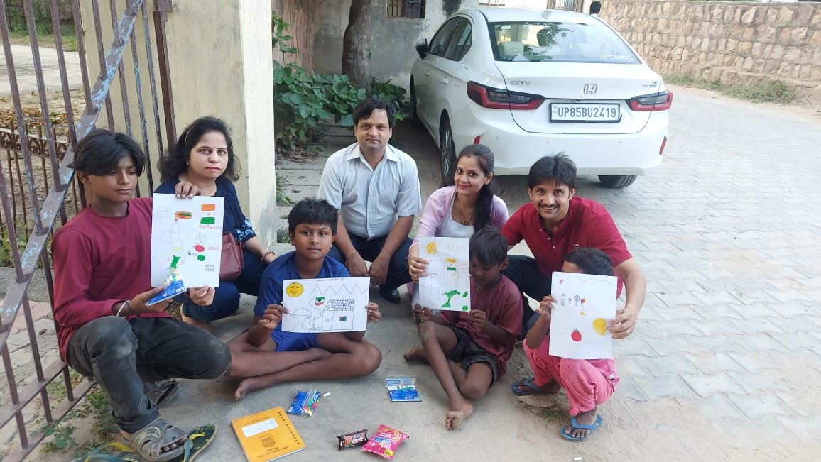 Volunteers in action